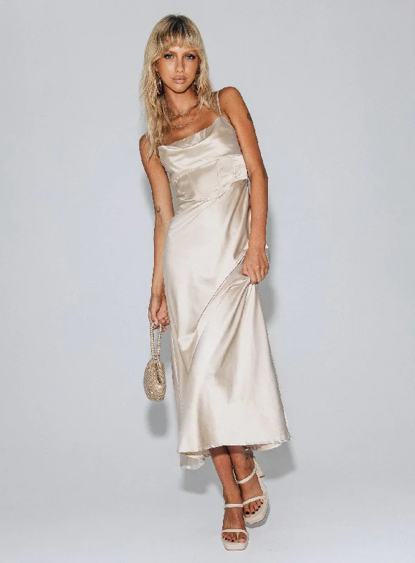 Perrie Midi Dress Cream