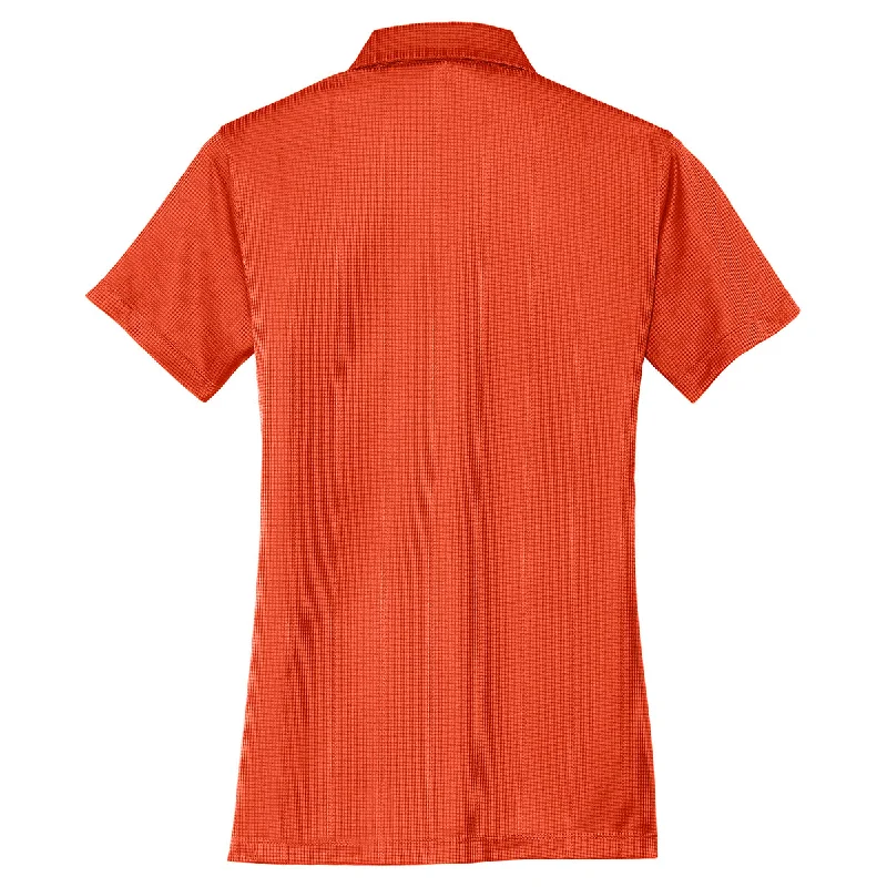 Port Authority Women's Autumn Orange Performance Jacquard Polo