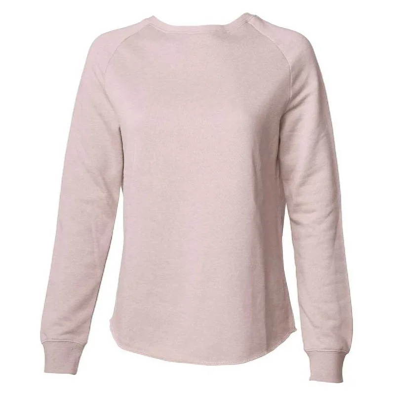 Independent Trading Co. Women's Blush California Wave Wash Crewneck Sweatshirt