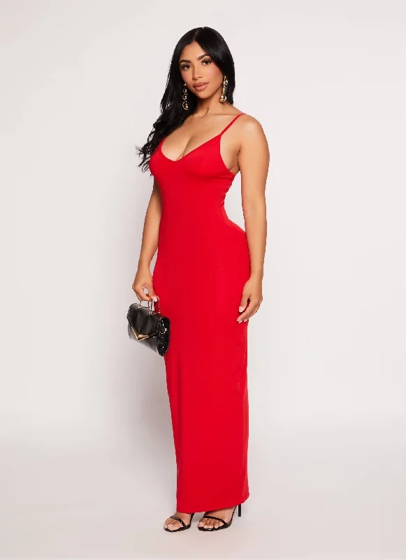 Daisy V Neck Bodycon Maxi Dress