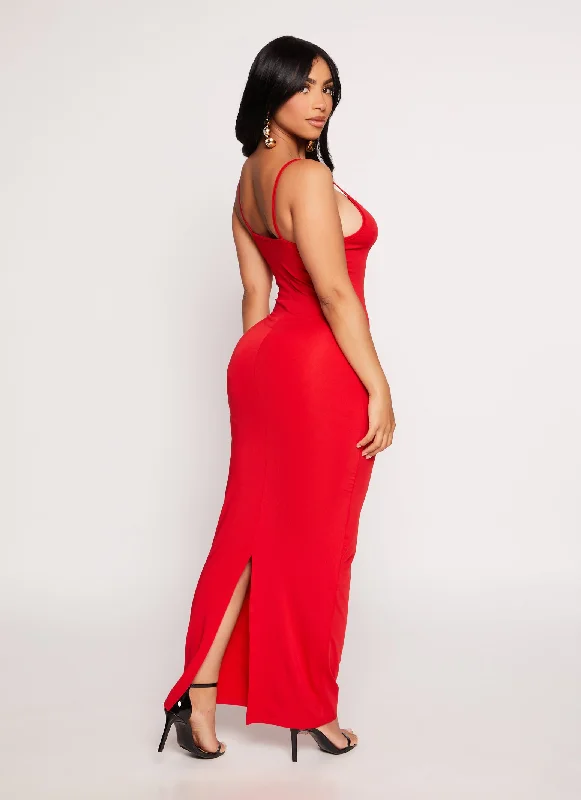 Daisy V Neck Bodycon Maxi Dress