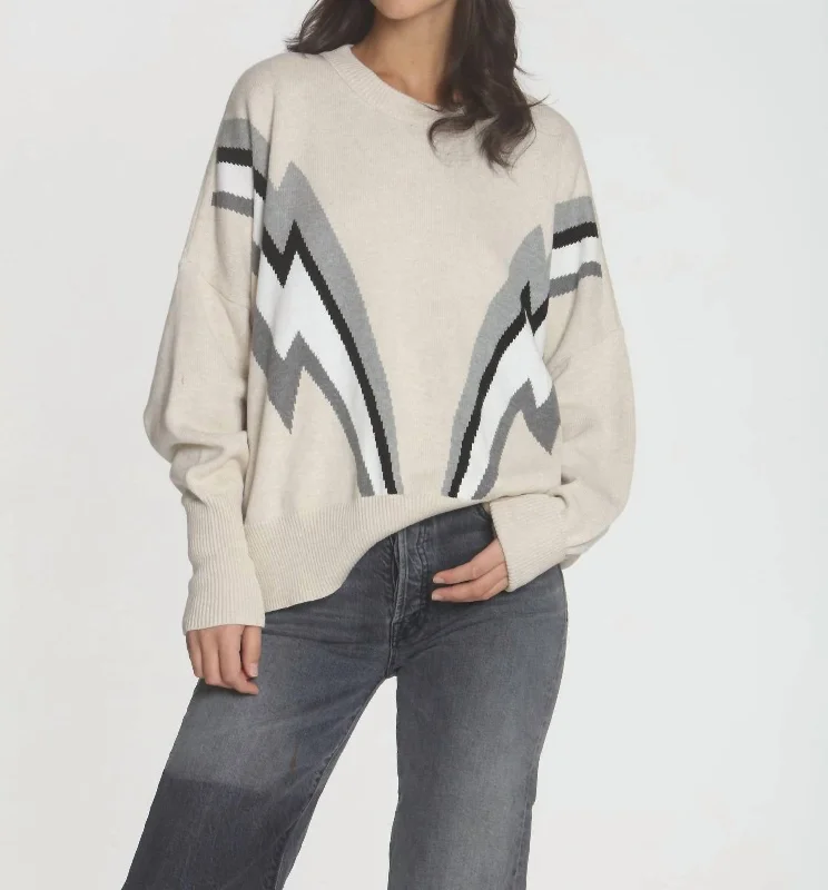 Retro Sweatshirt In Dune Bolt Multi