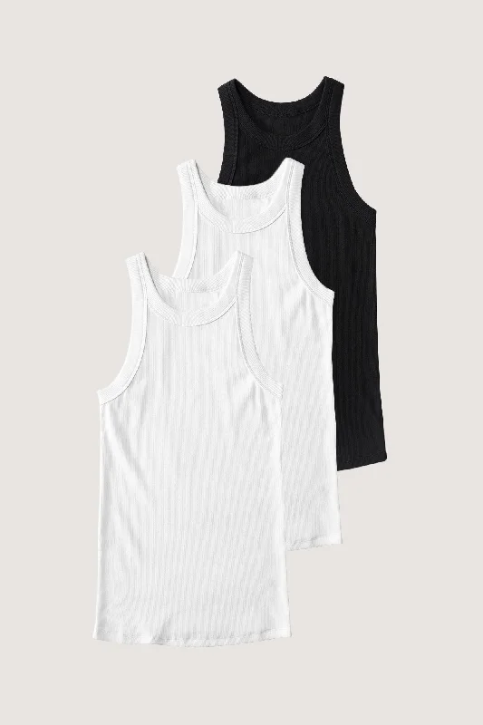 Rib Fitted Racer Tank Bundle (Toss the Dice)