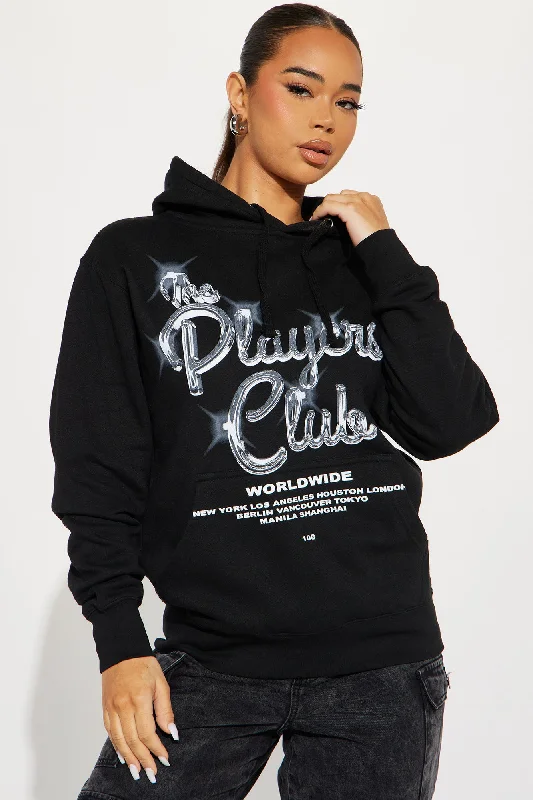 The Players Club Graphic Hoodie - Black