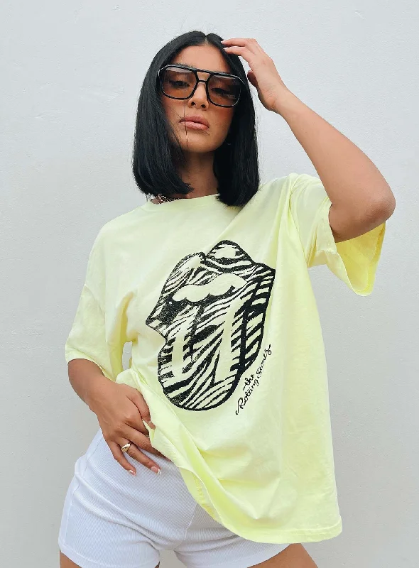 The Rolling Stones Start Me Up Oversized Tee Green