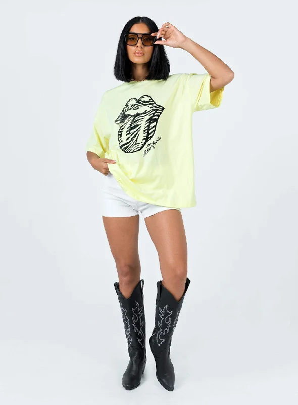 The Rolling Stones Start Me Up Oversized Tee Green