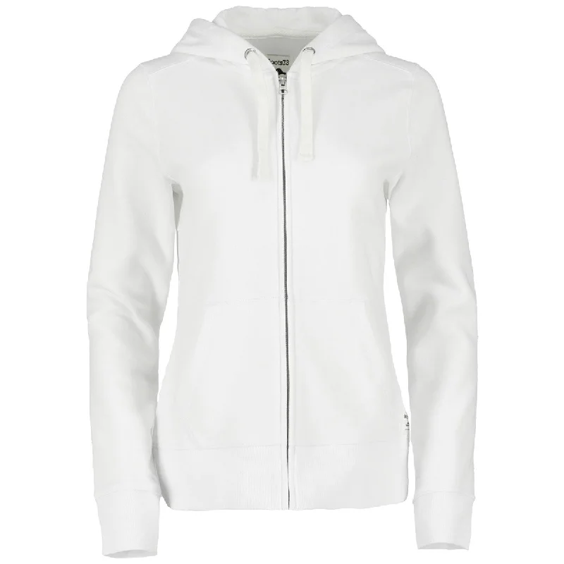 Roots73 Women's White Paddlecreek Full Zip Hoody