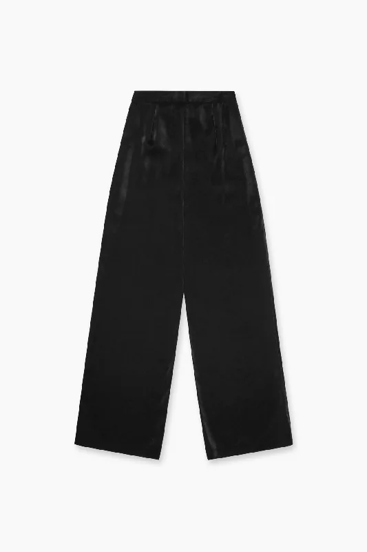 WIDE LEG PANT | LUMINOUS BLACK