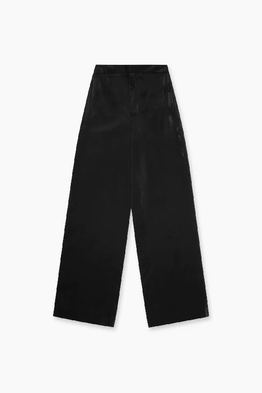 WIDE LEG PANT | LUMINOUS BLACK