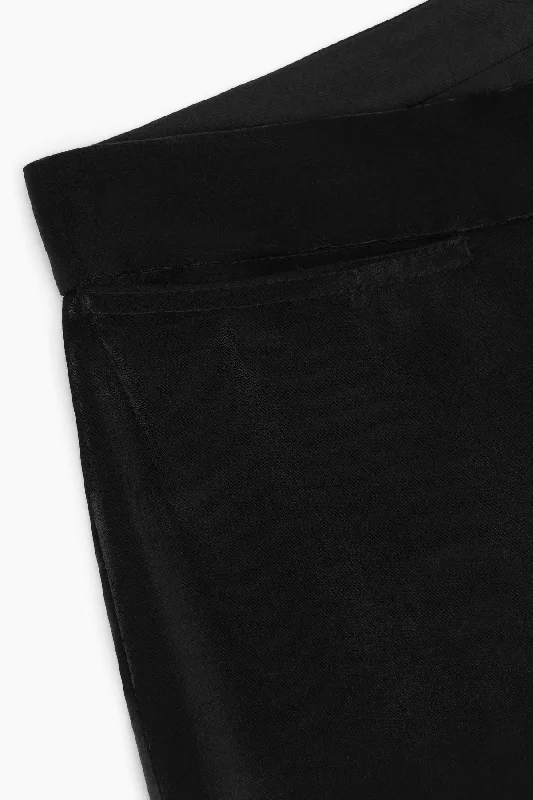 WIDE LEG PANT | LUMINOUS BLACK