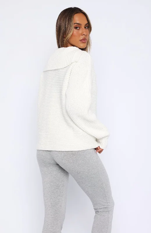 Winter Wonderland Knit Sweater Cream