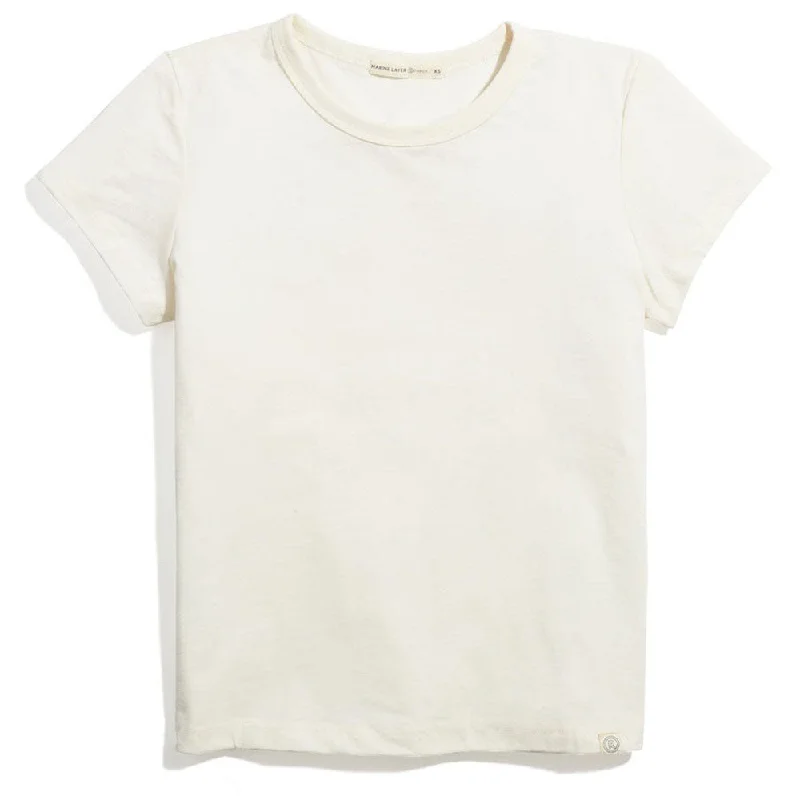 Marine Layer Women's Natural Re-Spun Signature Crew