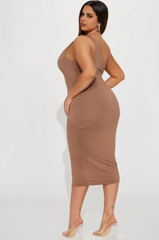 Your Needs Met Dress - Beige