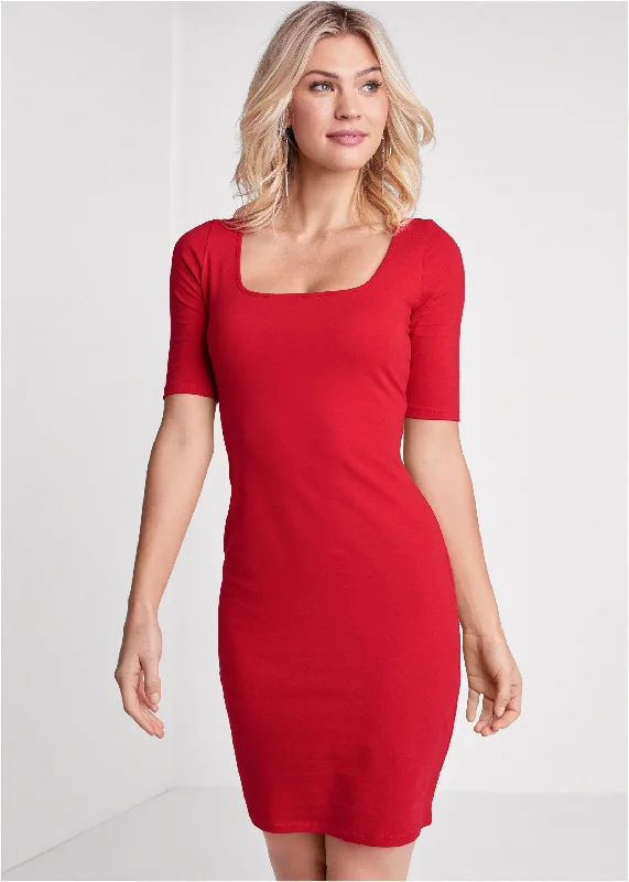 Long and lean dress - Red