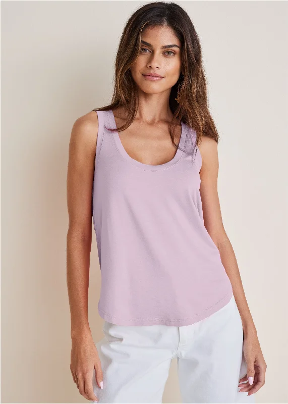 Scoop neck tank - Lilac