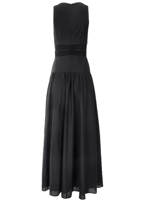 V-Neck maxi dress - Black