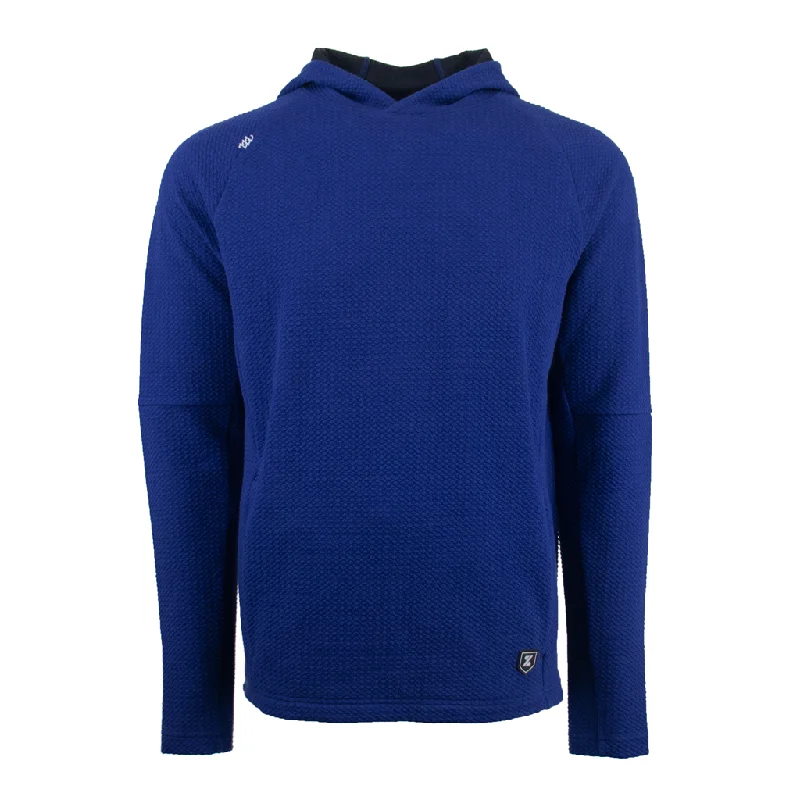 Zusa Unisex Cobalt Afton Textured Hoodie