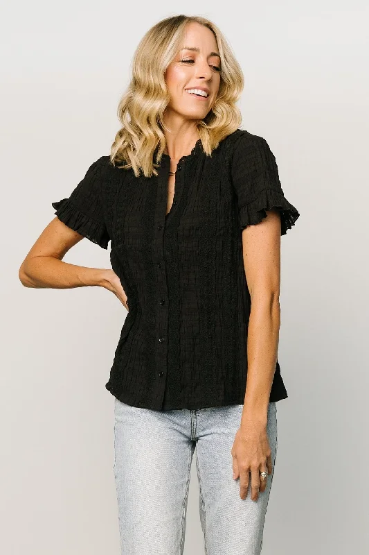 Zara Lace Top | Black