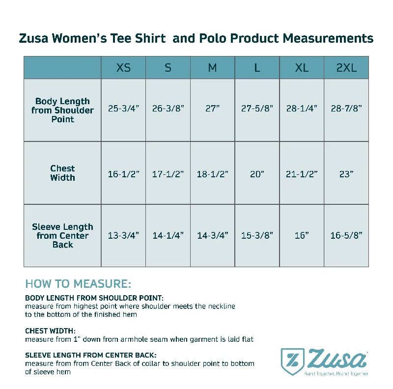 Zusa Women's Niagara Blue Breezy Tee 2.0