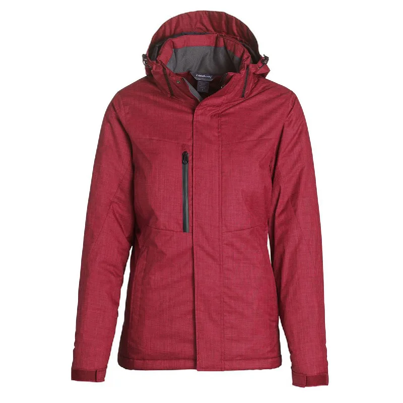 Landway Women's Heather Fuchsia Odyssey Thermal Parka