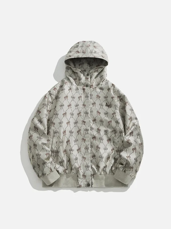 Aelfric Eden Full Print Bow Hooded Jacket