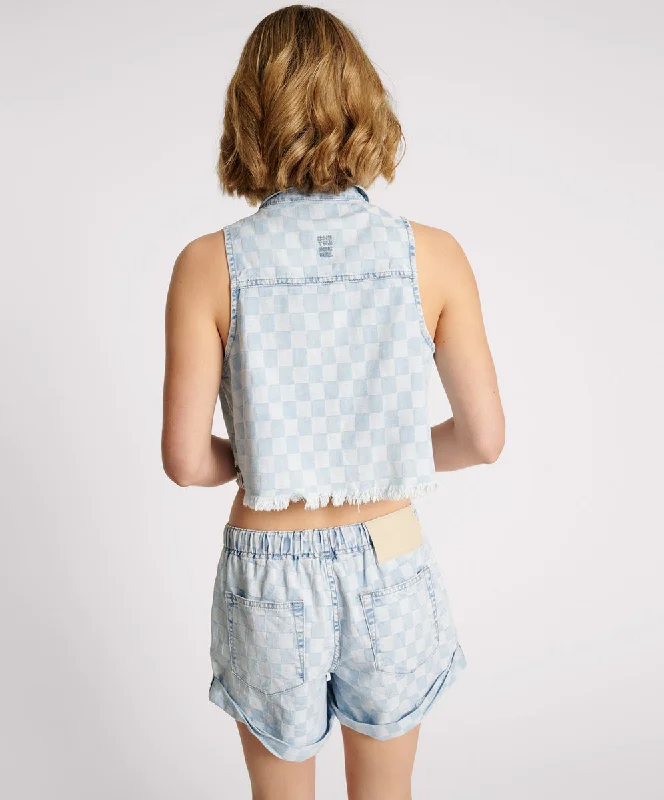 CHECKMATE DENIM BRAXTON TOP