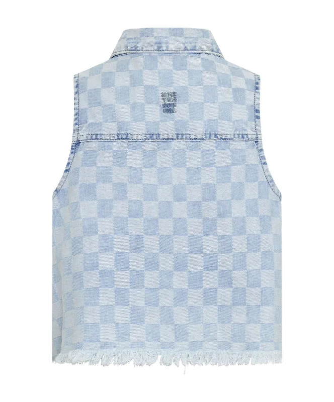 CHECKMATE DENIM BRAXTON TOP