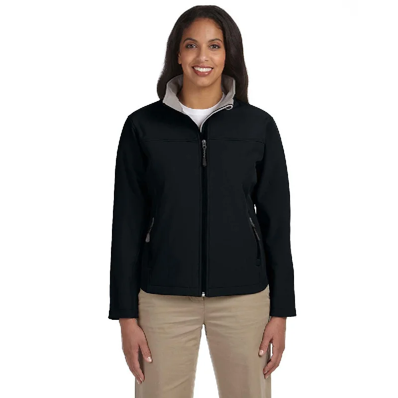 Devon & Jones Women's Black Soft Shell Jacket