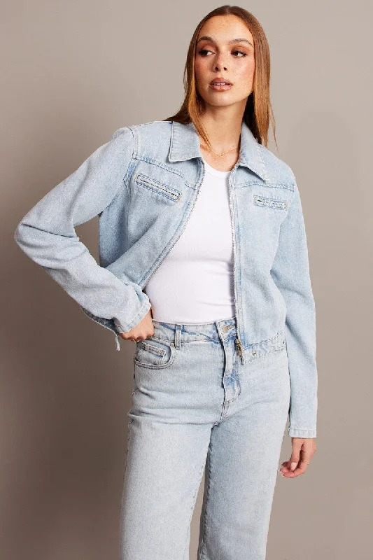 Denim Denim Jacket Long Sleeve