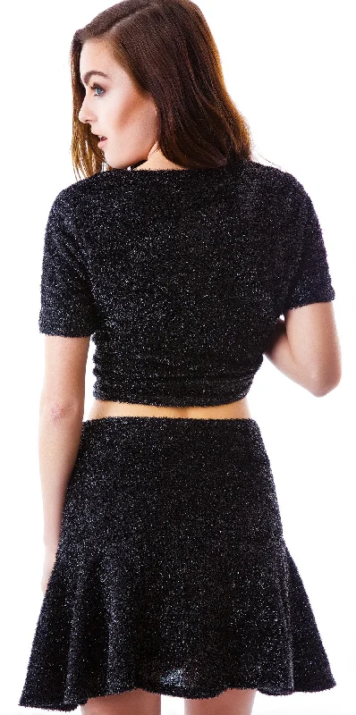 Dionne Fuzzy Skater Skirt