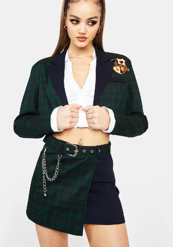 Dorm Core Plaid Mini Skirt