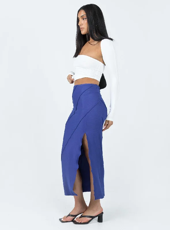 Erika Midi Skirt Blue