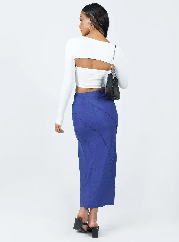 Erika Midi Skirt Blue