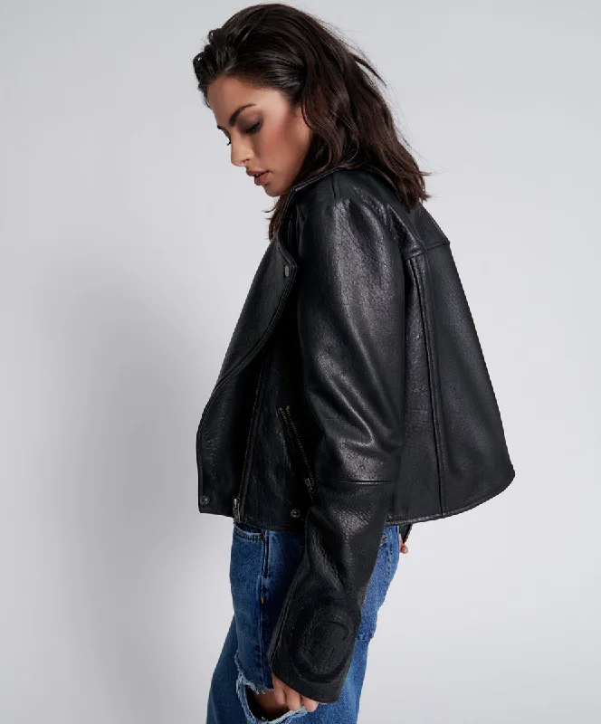 GAME OVER CLASSIC LEATHER JACKET