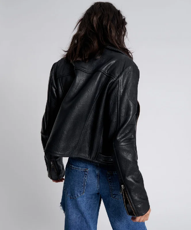 GAME OVER CLASSIC LEATHER JACKET