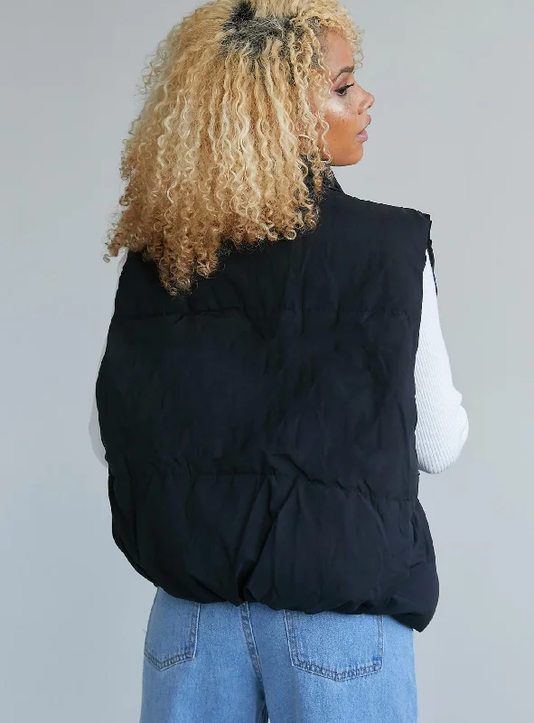 Haiden Puffer Vest Black