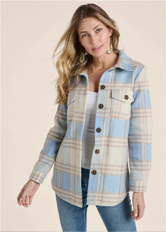 Plaid jacket - Blue Multi