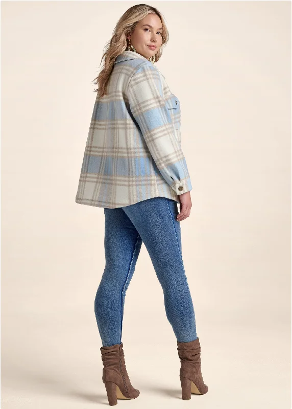 Plaid jacket - Blue Multi