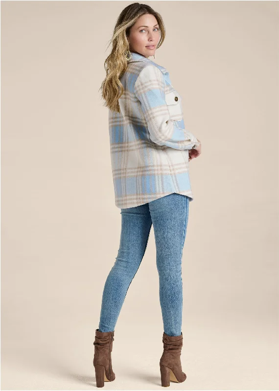 Plaid jacket - Blue Multi