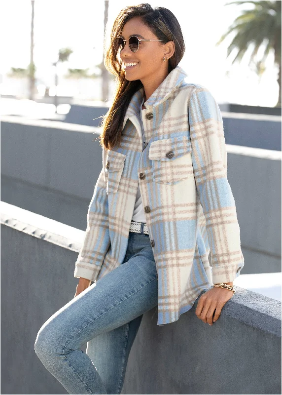 Plaid jacket - Blue Multi