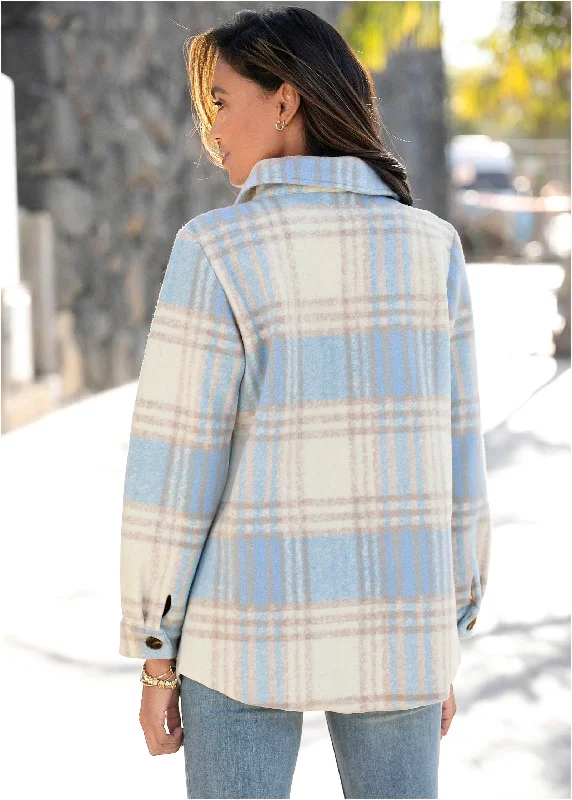 Plaid jacket - Blue Multi