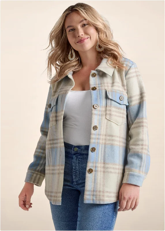 Plaid jacket - Blue Multi