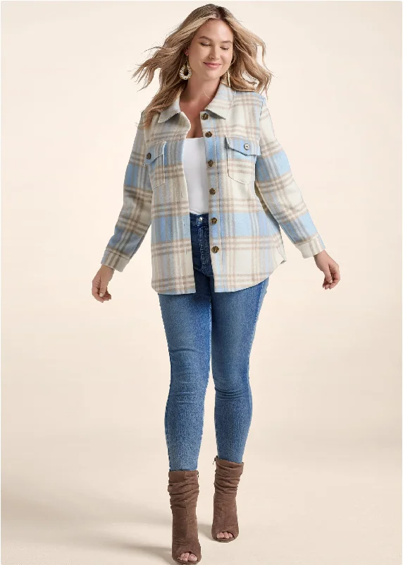 Plaid jacket - Blue Multi