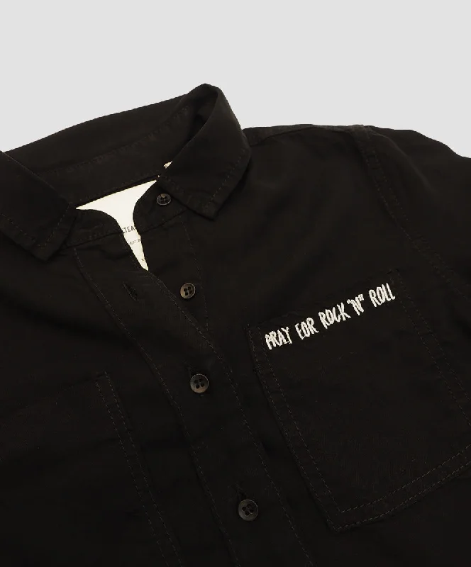 KIDS BLACK SOHO TENCEL SHIRT