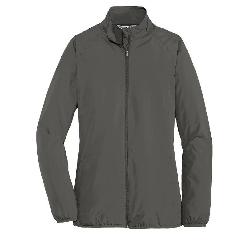 Port Authority Women's Grey Steel Zephyr Full-Zip Jacket