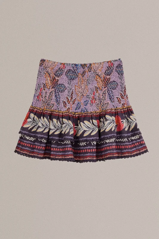 Lavender Wild Night Mini Skirt