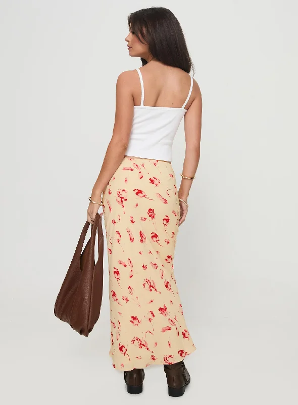 Mangoes Maxi Skirt Cream