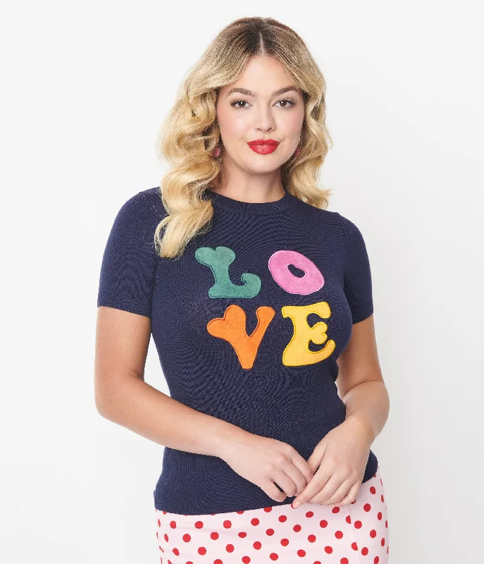 Navy Sydney Love Top