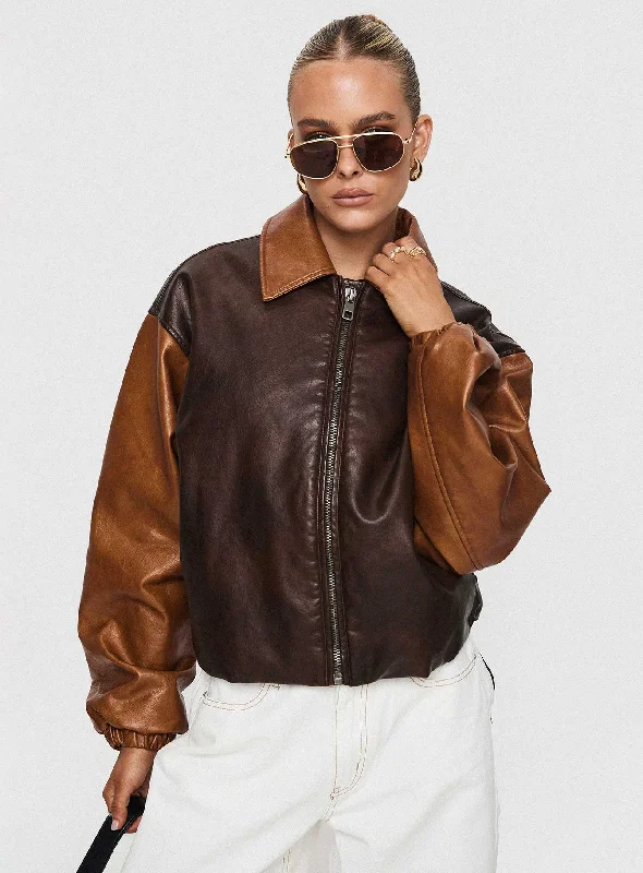 Nirvana Bomber Jacket Chocolate