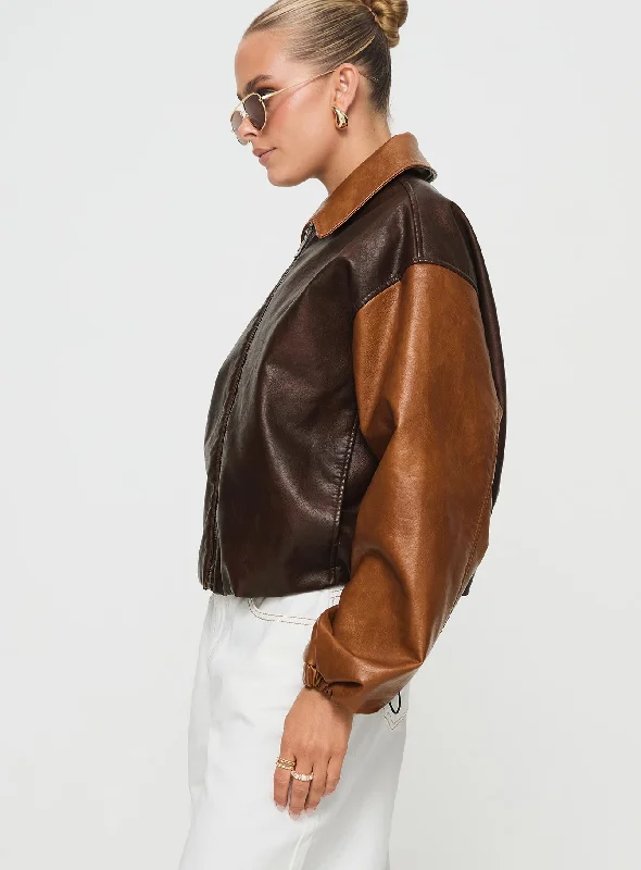 Nirvana Bomber Jacket Chocolate